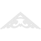 Ekena Millwork Pitch Preston Architectural Grade PVC Gable Pediment, 48"W x 20"H x 1"P (10/12) GPP048X020X100PRE - alternate 2
